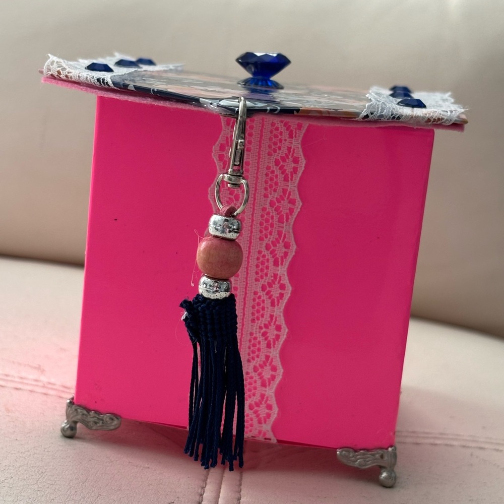 Sweet & Romantic Floral Gift Box with Blue Accents